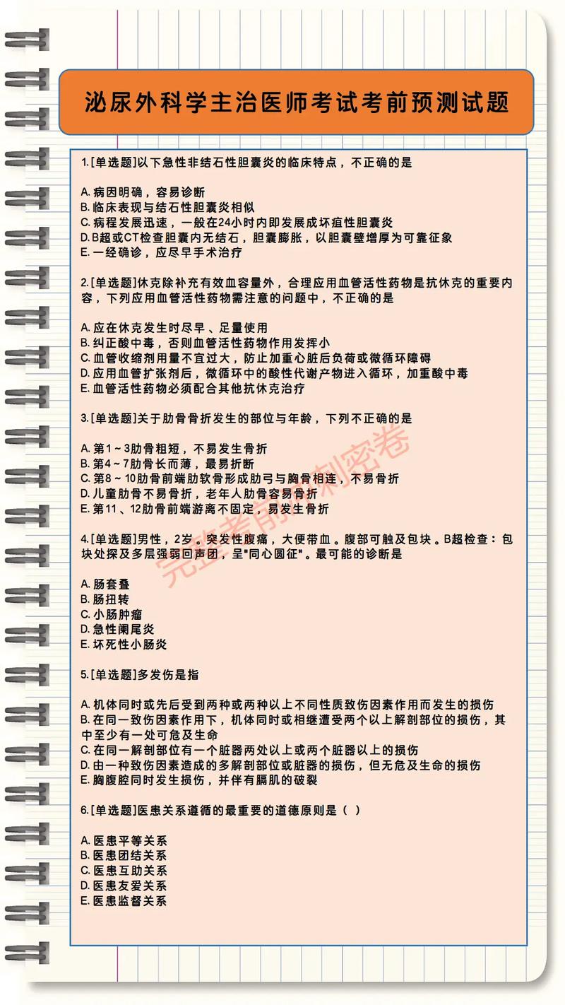 泌尿外科主治医师考试_泌尿外科主治医师考试题型_泌尿外科主治医师考试大纲